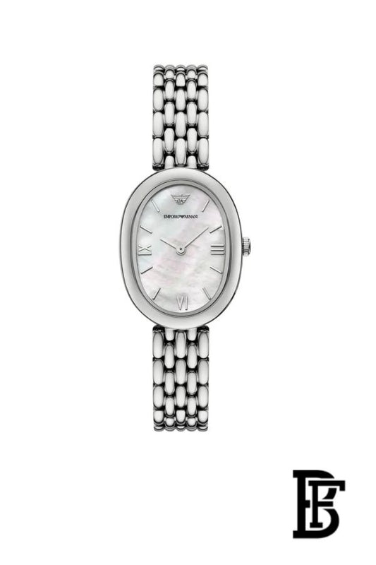 Emporio Armani Sinfonia Women’s Watch AR11706 – Mother of Pearl White Dial – Silver Stainless Steel image 0