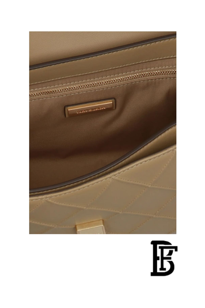 Tory Burch Women's Beige Leather Handbag 143249 200 - Stylish everyday shoulder bag image 8