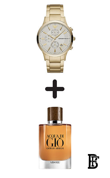 EMPORIO ARMANI Men's Stainless steel Clasp Analog Watch AR11332 + Gift perfume tester 30 ml image 0