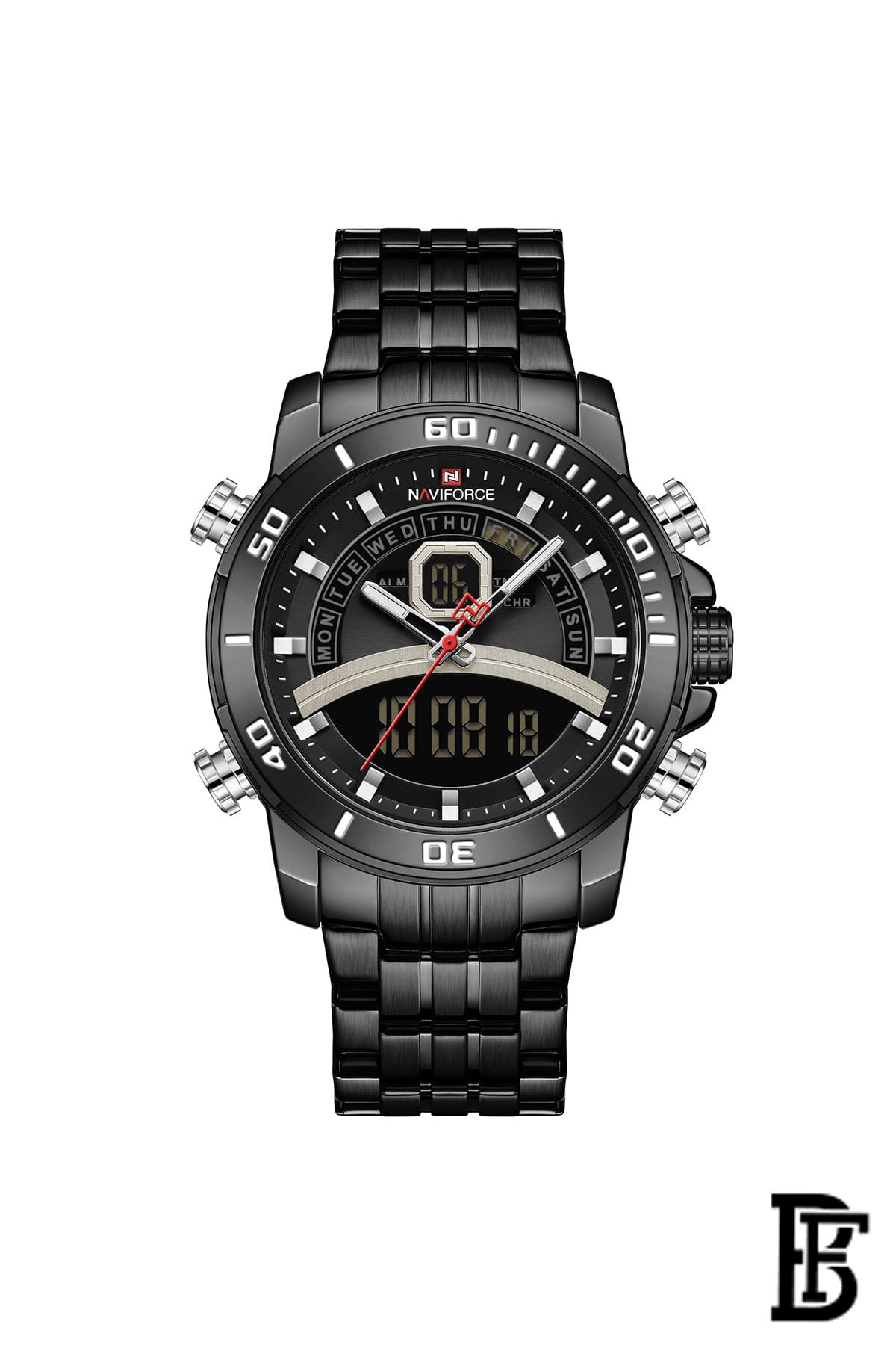 NAVIFORCE NF9181S BB    MEN'S Stainless Steel Analog Wrist Watch image 0