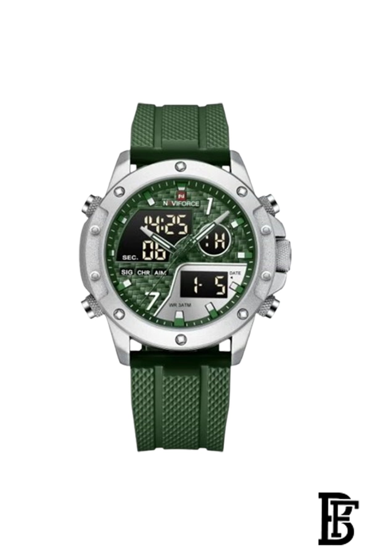 Naviforce NF9221  SGNGN     Men's Analog Leather Watch image 1