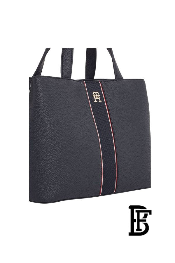 Tommy Hilfiger Blue  Leather Women Handbag Aw0Aw16873– Elegant Everyday Shoulder Bag image 5