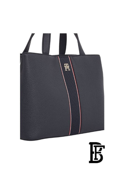 Tommy Hilfiger Blue  Leather Women Handbag Aw0Aw16873– Elegant Everyday Shoulder Bag image 5