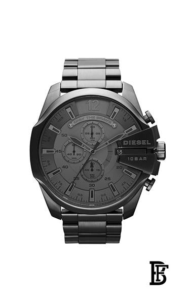 DIESELMen's Mega Chief Round Shape Stainless Steel Chronograph Wrist Watch 49 mm - Black - DZ4282 image 0