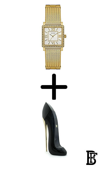 GUESS Women's Gold Analog Watch W0826L2 + Gift perfume Tester 30 ml image 0