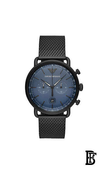 EMPORIO ARMANI Men's Metal Analog Wrist Watch AR11201 + Gift perfume Tester 30 ml image 2