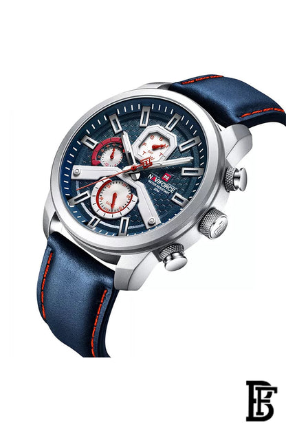 Naviforce NF9211L S/BE/BE Men's Chronograph Leather Watch image 2