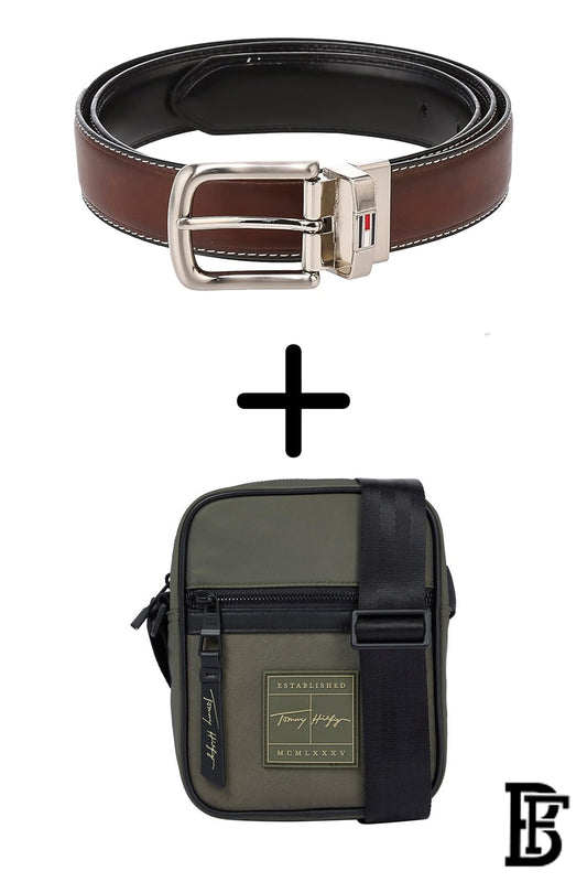 BUNDLE  BELT &amp; HAND BAG BY TOMMY  TH.HB27&amp;TH.B1 image 0