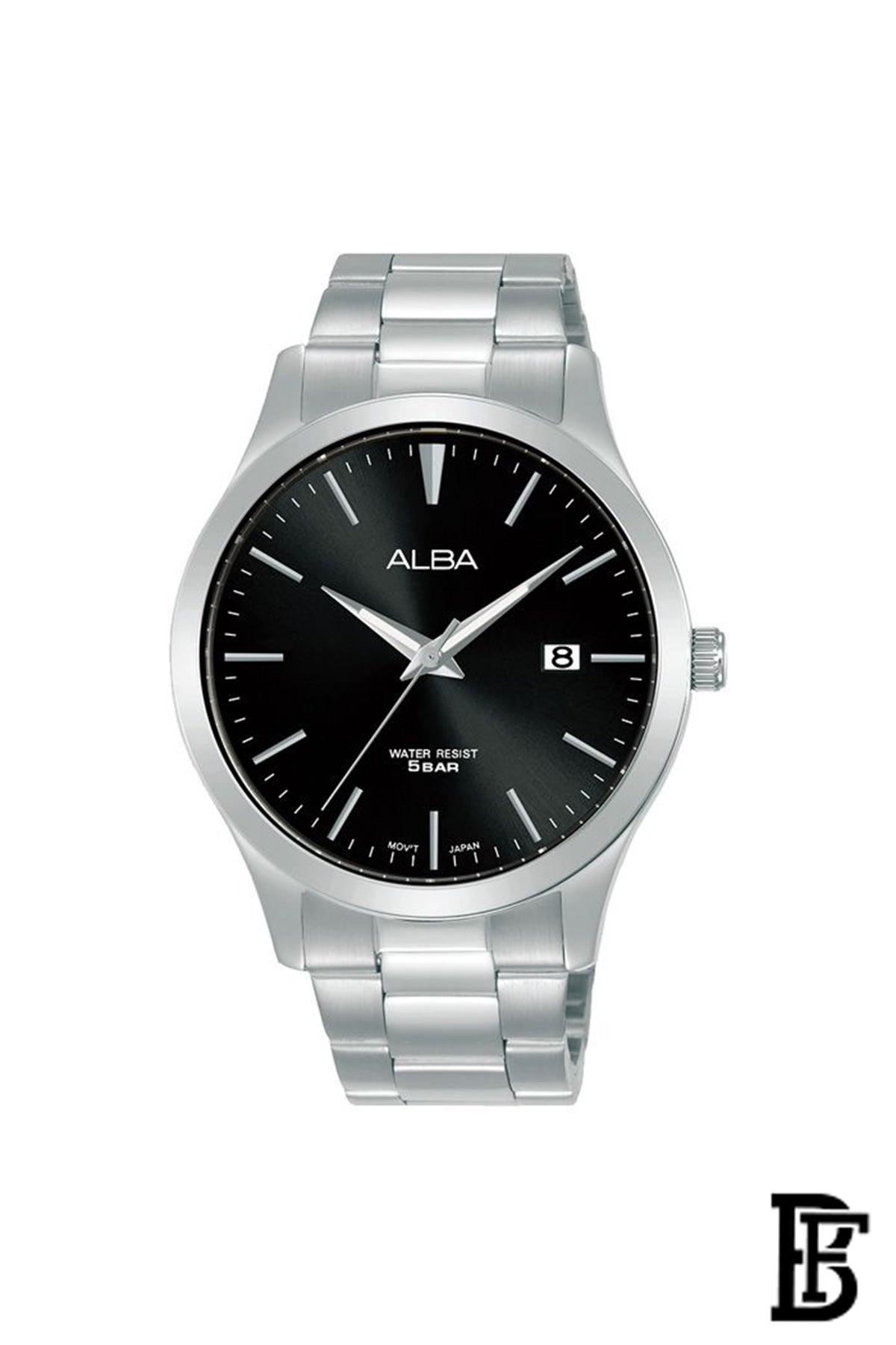 Alba AS9M35X Men's Stainless steel Quartz Analog Wrist Watch      Warranty from Elaraby Group +Gift Versace Eros For Men PU100 image 2