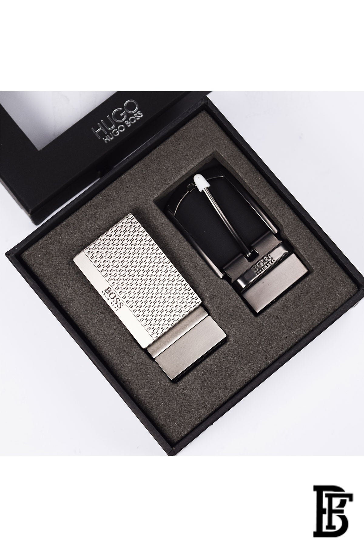 hugo boss Leather Belt For Men Two Buckle image 1