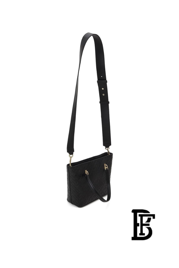 Tommy Hilfiger Black Leather Women Handbag Aw0Aw16002– Elegant Everyday Shoulder Bag image 9