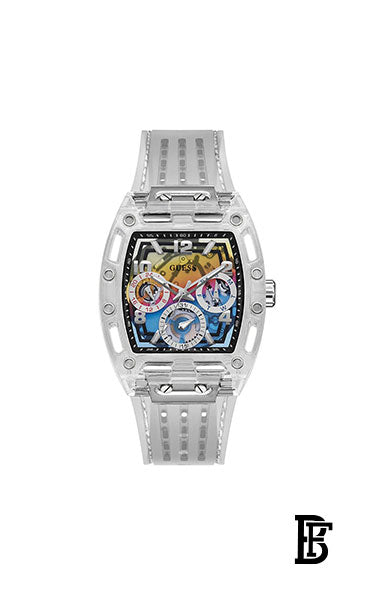 GUESS gw0499g3 Men’s Chronograph rubber WATCH  + Gift perfume tester 30 ml image 2