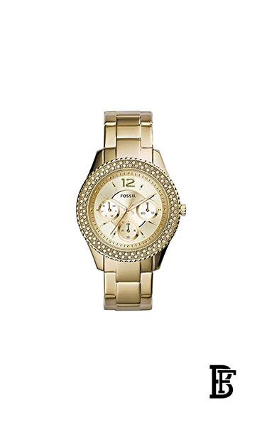 FOSSILWomen's Stainless Steel Analog Quartz Watch ES3589 - 37 mm - Gold image 0