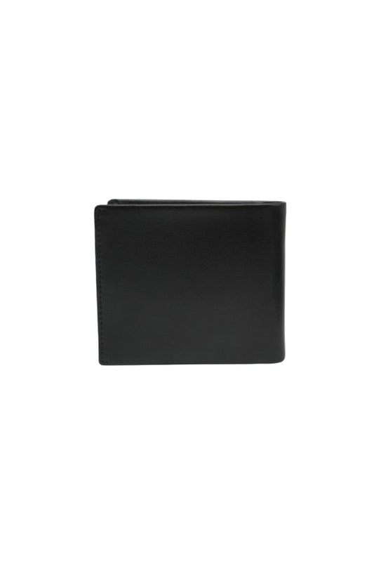 Leather Coin And Credit Card Wallet BLACK- LEATHER image 3