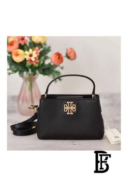 Tory Burch Black Leather Women Handbag 145357  – Elegant Everyday Shoulder Bag image 8