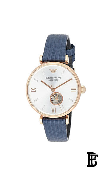 EMPORIO ARMANI Women's Gianni T Bar Water Resistant Analog Watch AR60020 - 34 mm - Blue + Gift perfume Tester 30 ml image 2