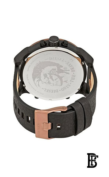 DIESEL Men's Mr. Daddy 2.0 Round Shape Leather Band Analog Wrist Watch 57 mm - Black - DZ7400 image 3