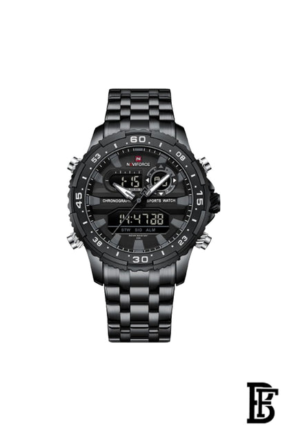 NAVIFORCE NF9234 B/GY/B  MEN'S Stainless Steel Analog Wrist Watch image 0