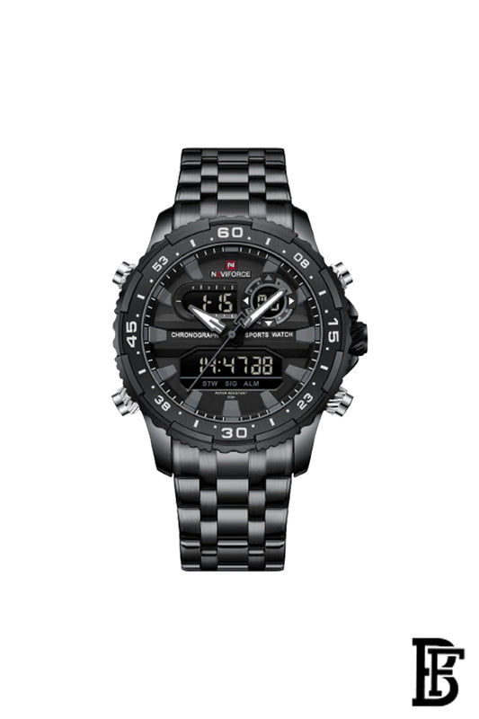 NAVIFORCE NF9234 B/GY/B  MEN'S Stainless Steel Analog Wrist Watch image 0