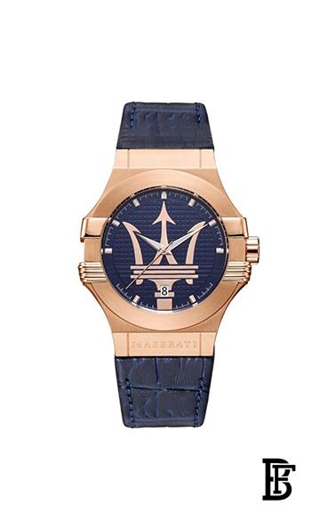 MASERATI Men's Leather Analog Watch R8851108027 image 0