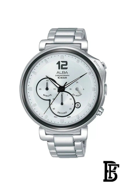 Alba AT3E15X Men's Stainless Steel Quartz Analog Wrist Watch      Warranty from Elaraby Group image 1