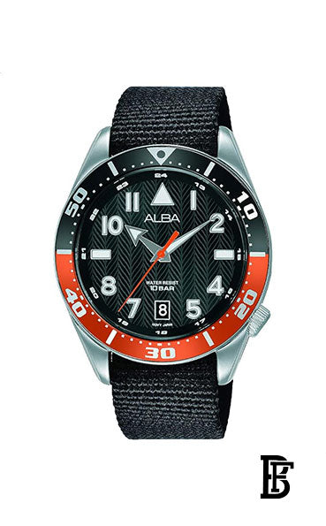 Alba AS9K45X Men's Fabric  Quartz Analog Wrist Watch      Warranty from Elaraby Group image 1