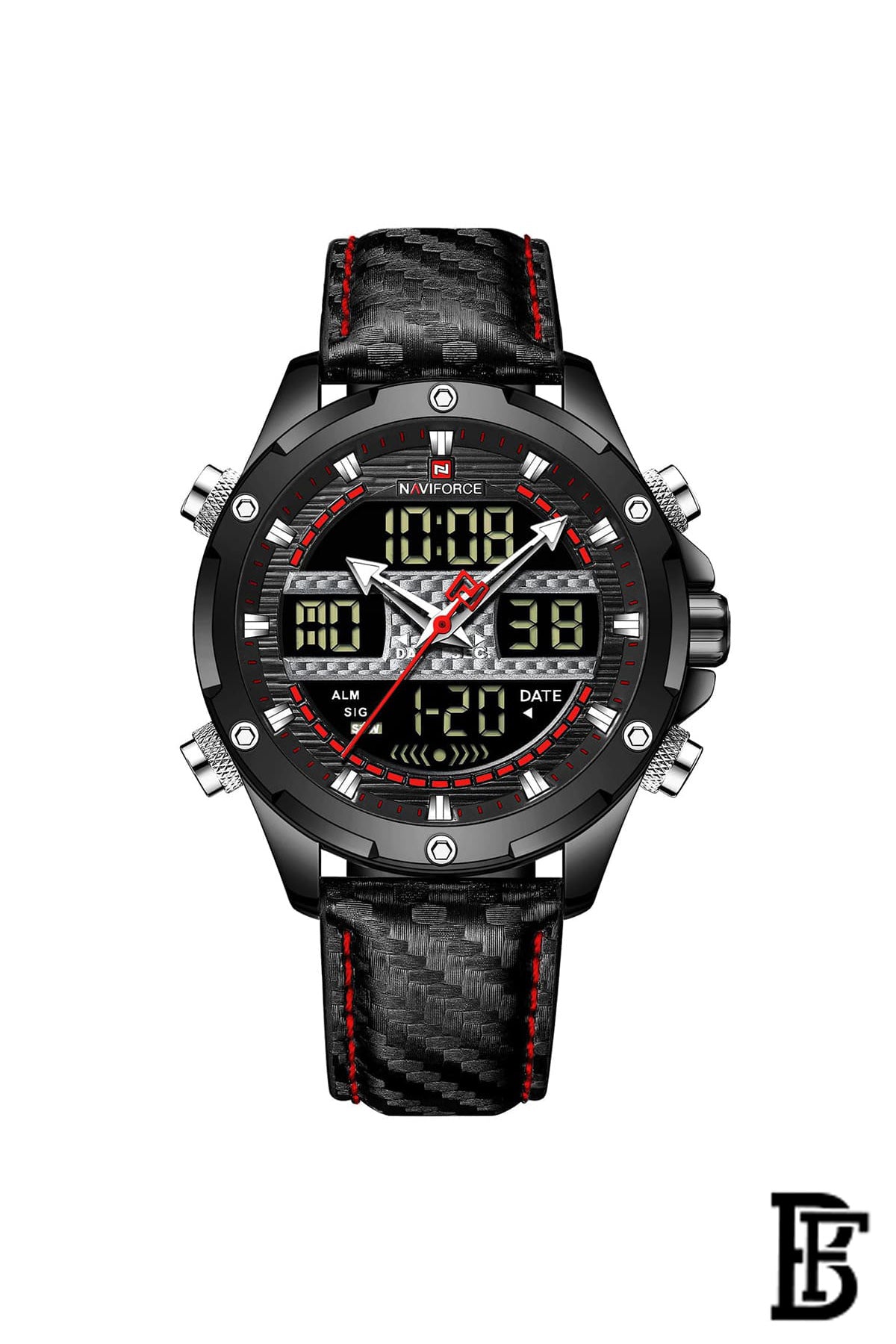 Naviforce NF9194 BRB      Men's Analog Leather Watch image 0