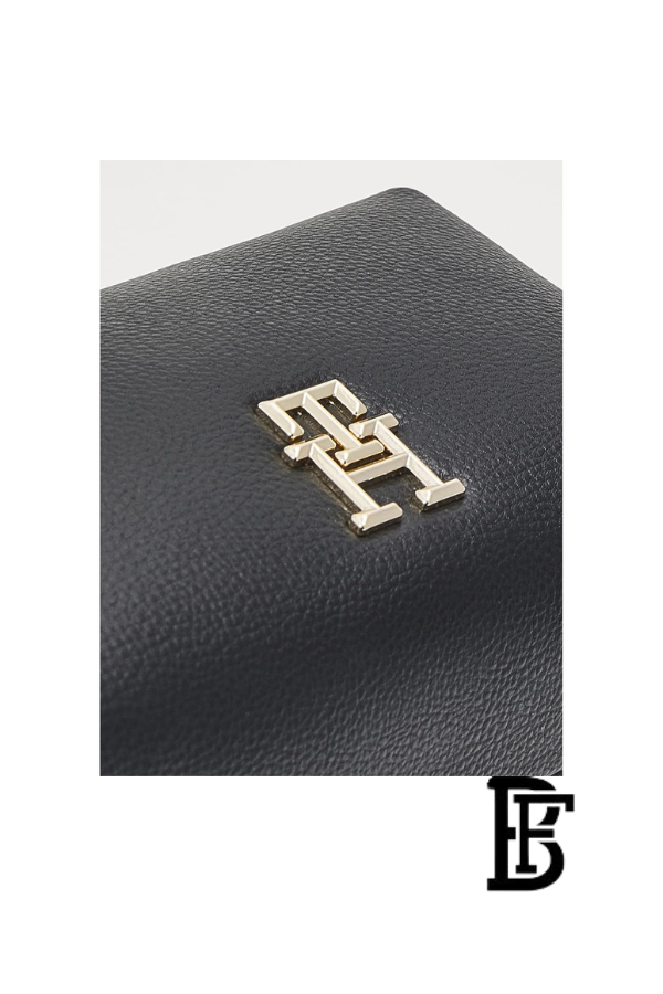 Tommy Hilfiger Black Leather Women Handbag Aw0Aw14511– Elegant Everyday Shoulder Bag image 7
