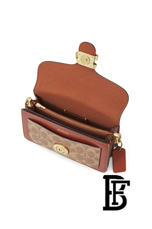 Coach Brown  Women Shoulder Bag Ci032 – Elegant Everyday Shoulder Bag image 11