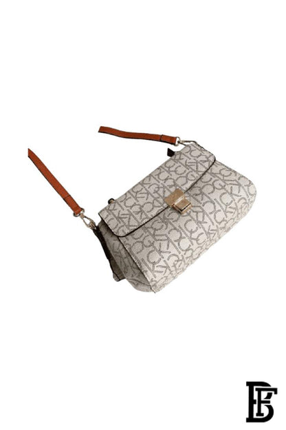 HAND CROSS CK BATTERN SMALL white  BAG0082   image 1