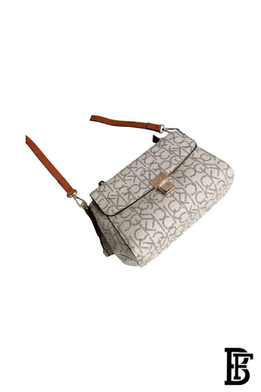HAND CROSS CK BATTERN SMALL white  BAG0082   image 1