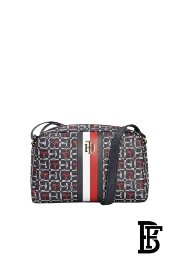 Tommy Hilfiger II Monogram Crossbody Bag – Navy/Red Heritage Style image 1