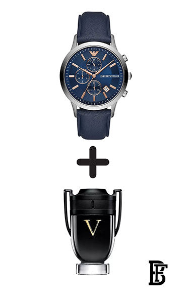 EMPORIO ARMANI Men's Renato Water Resistant Analog Watch AR11216 + Gift perfume Tester 30 ml image 0