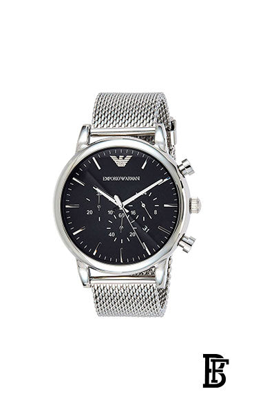 EMPORIO ARMANI Men's Classic Chronograph Watch AR1808  + Gift perfume Tester 30 ml image 2