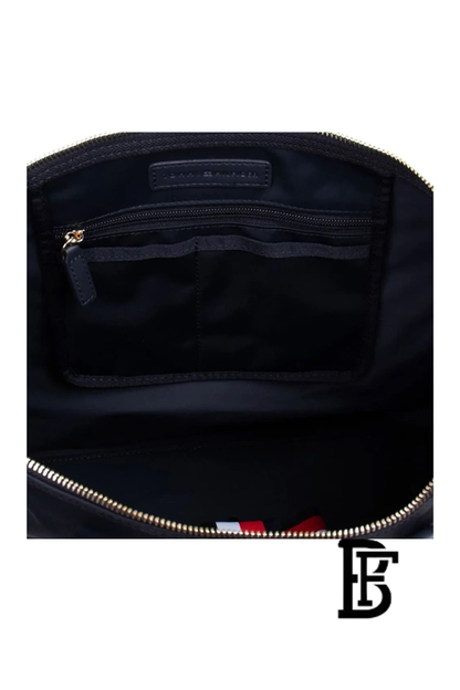 Tommy Hilfiger Navy Blue Leather Women Handbag Aw0Aw113680Gy – Elegant Everyday Shoulder Bag image 7