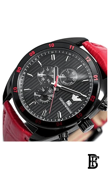 EMPORIO ARMANI Men's Leather Buckle Analog Watch ar5918 image 2