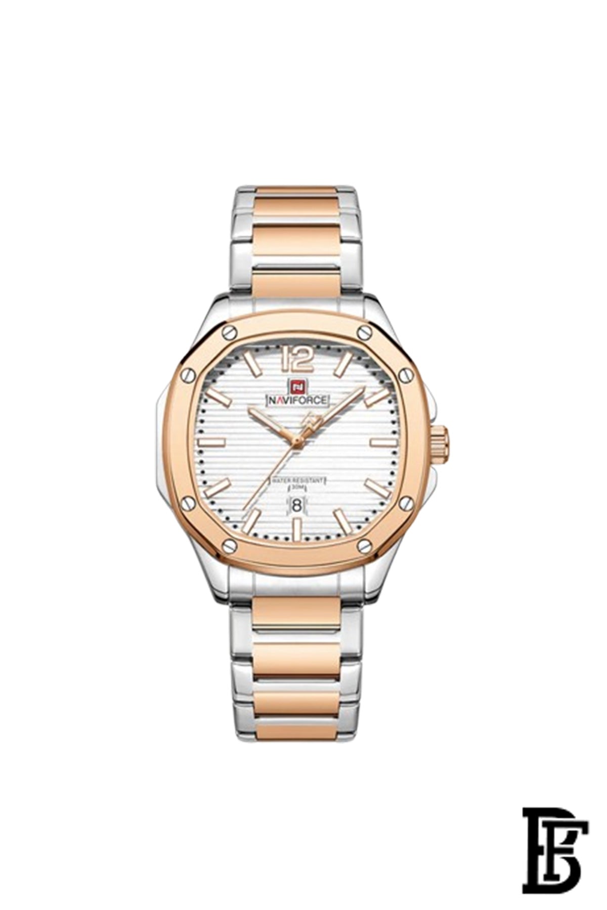 NAVIFORCE NF9243S RG/W  MEN'S Stainless Steel Analog Wrist Watch image 1