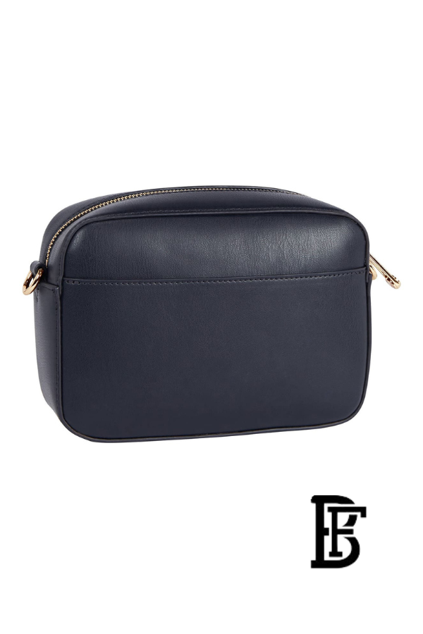 Tommy Hilfiger Blue Leather Women Handbag Aw0Aw11073 – Elegant Everyday Shoulder Bag image 3