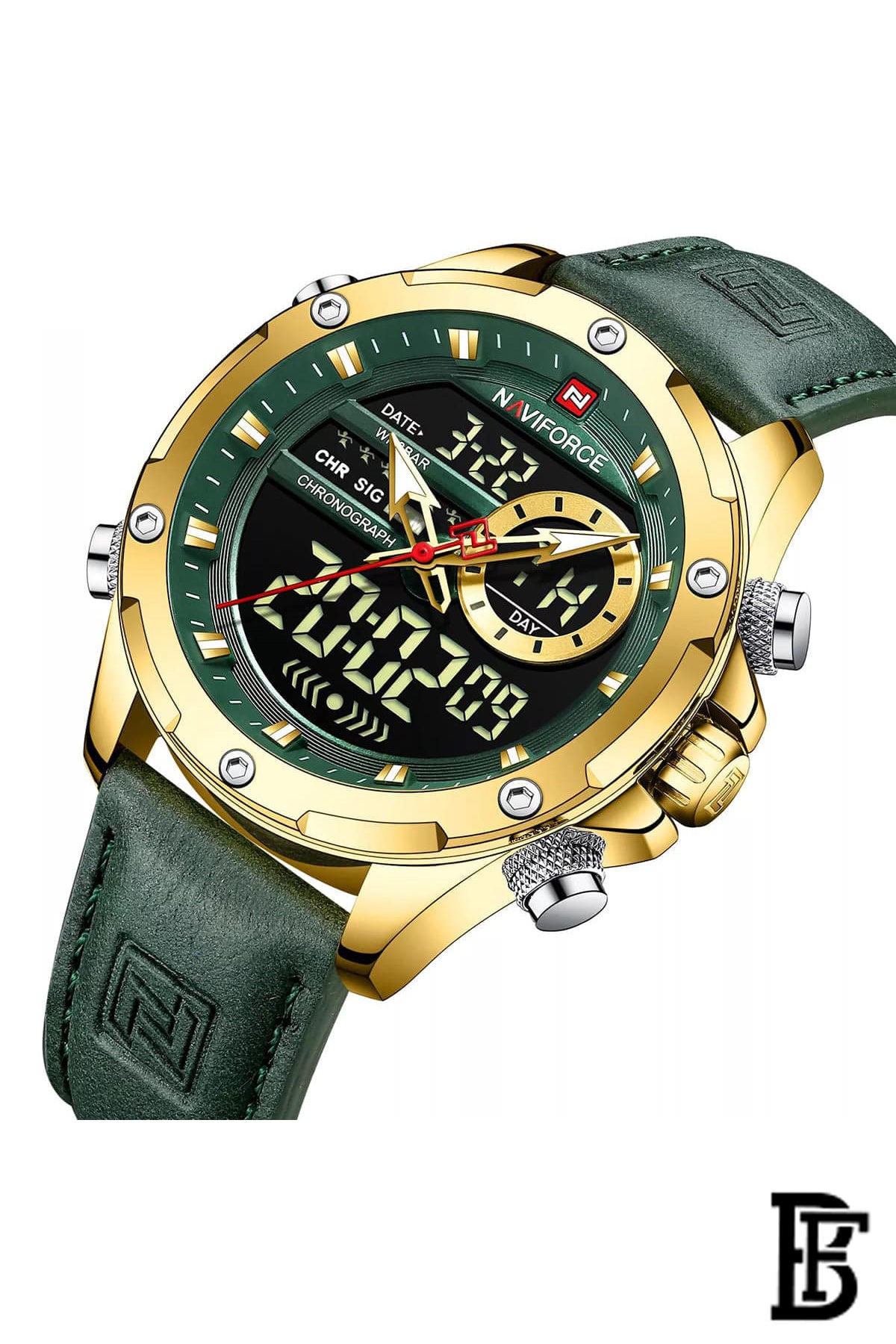 Naviforce NF9208  GGNGN   Men's Analog Leather Watch image 2