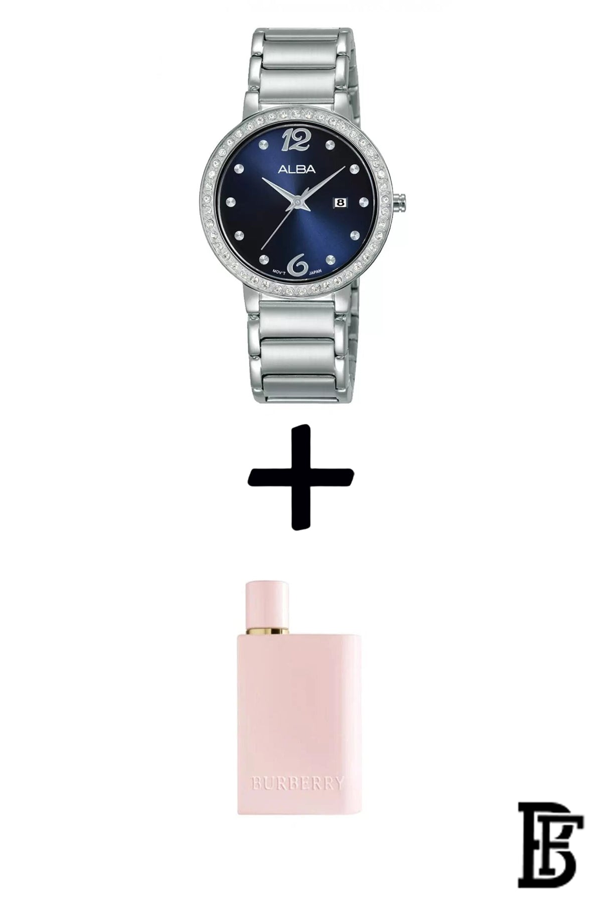 Alba AH7BK5X Women's Stainless steel  Quartz Analog Wrist Watch   + Gift perfume tester 30 ml  Warranty from Elaraby Group image 1