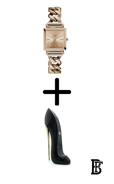 GUESS Women’s analog Stainless Steel WATCH w1029l3 + Gift perfume Tester 30 ml image 1