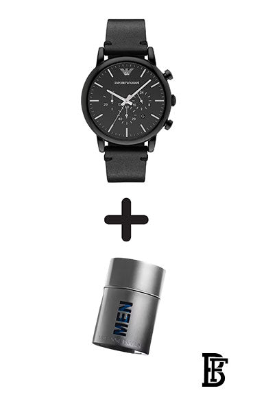 Emporio Armani Men's Chronograph/Dress Watch AR1918 + Gift perfume Tester 30 ml image 1