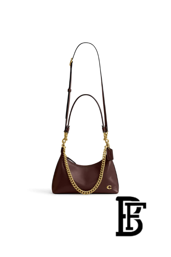 Coach Dark Brown Women Shoulder Bag Cad75 B4Mpl– Elegant Everyday Shoulder Bag image 10