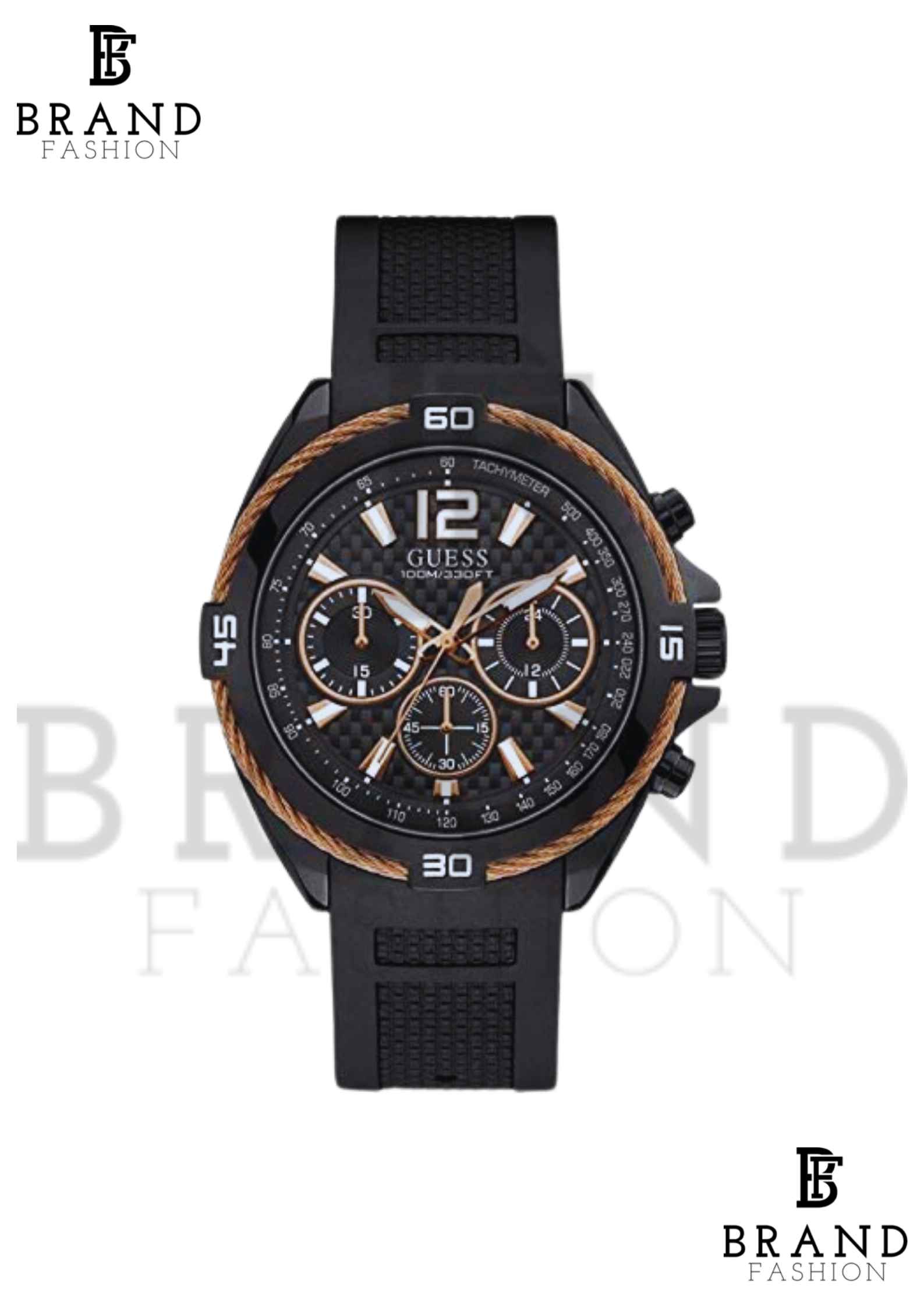 GUESSMen's Silicone Chronograph Watch W1168G3 image 0