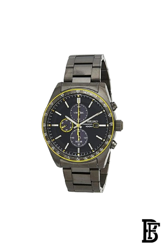 SEIKO Men's Hand Watch CHRONOGRAPH Stainless Band Black Dial SSC723P1 image 0