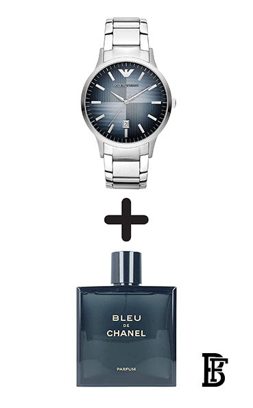 EMPORIO ARMANI Men's Stainless Steel Analog Watch AR2472 + Gift perfume Tester 30 ml image 0