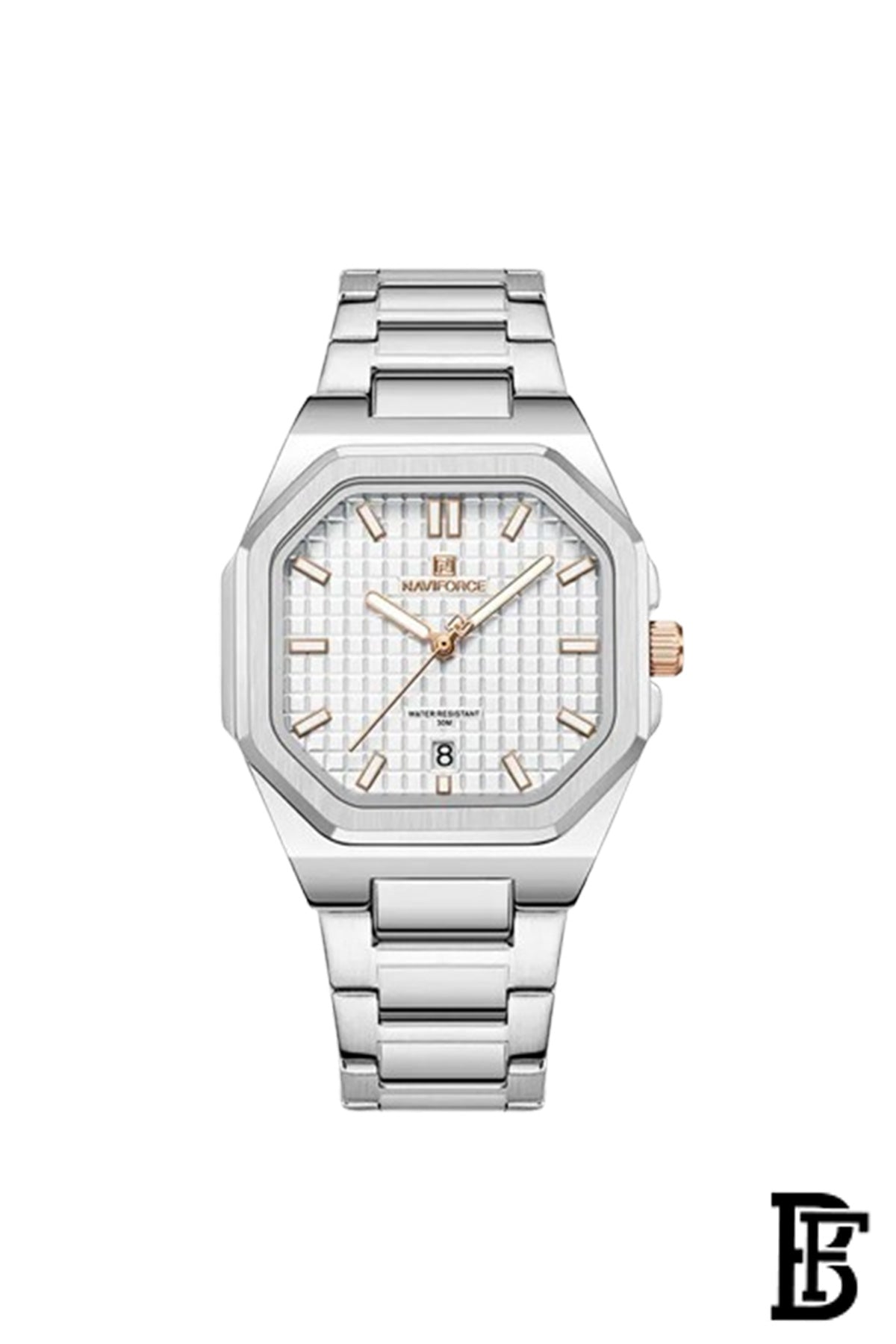 Naviforce NF5053 S/W     Women's Analog Stainless Steel Watch image 0