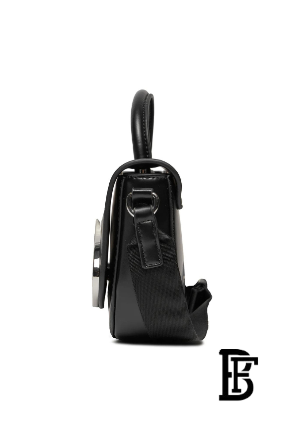 Tommy Hilfiger Black Leather Women Handbag Aw0Aw15811 – Elegant Everyday Shoulder Bag image 6