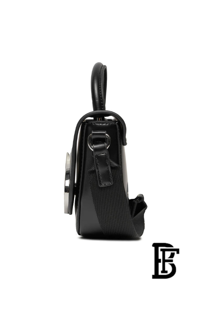 Tommy Hilfiger Black Leather Women Handbag Aw0Aw15811 – Elegant Everyday Shoulder Bag image 6