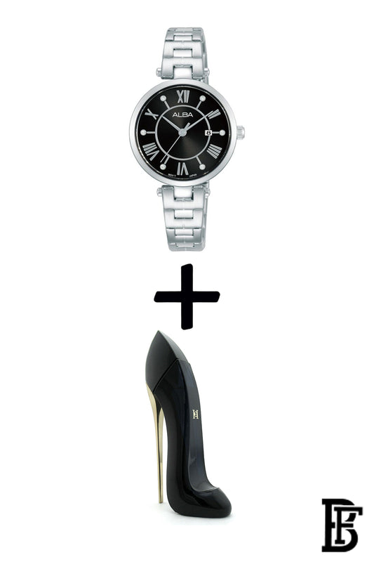 Alba AH7AP1X Women's  Stainless steel Quartz Analog Wrist Watch  + Gift perfume tester 30 ml Warranty from Elaraby Group image 1